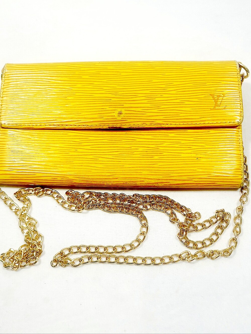 Louis Vuitton Leather Wallet On Chain